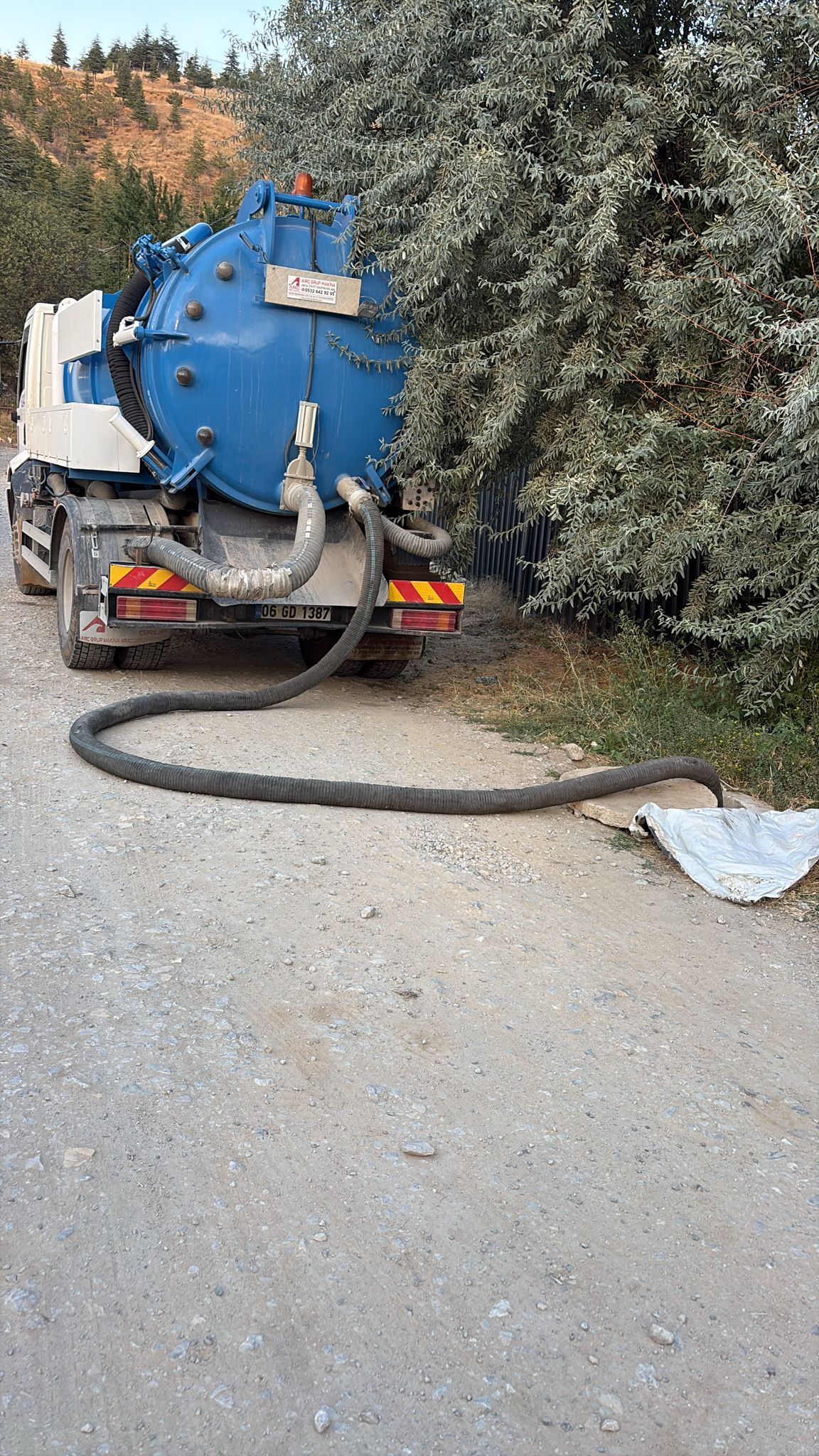 Arazi vidanjör çalışması